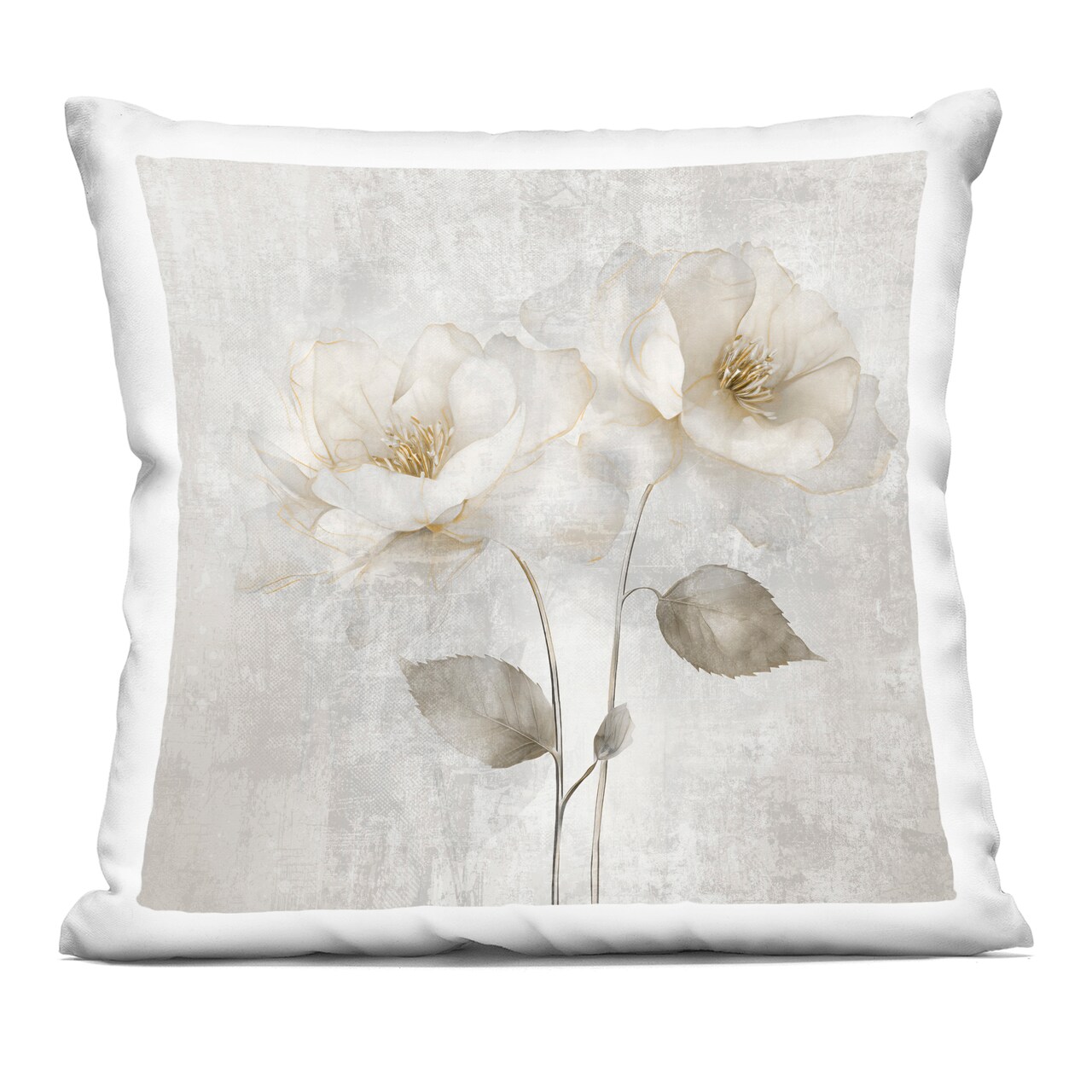 Stupell Industries Blooming Roses Bunch Decorative Printed Pillow design by Irene Weisz, 18 x 7 x 18